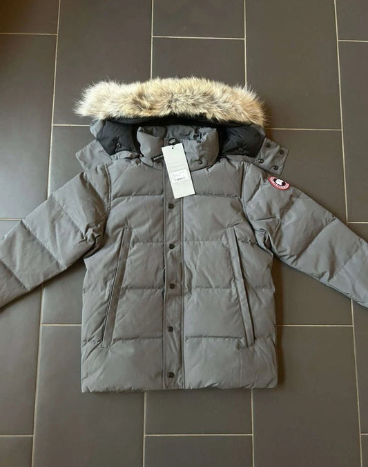 Grey parka